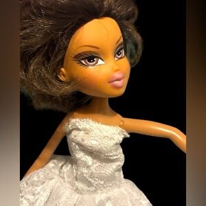 Yasmin Bratz with a New Gown & Chunky Shoes